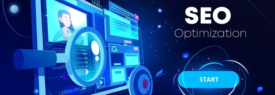 Seo optimization, marketing business technology